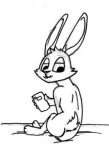  2016 3_toes 4_fingers ambiguous_gender anthro black_and_white buckteeth butt calvin_lapin_(spiff) cellphone cheek_tuft closed_smile ears_up facial_tuft fan_character feet fingers graphite_(artwork) half-closed_eyes holding_cellphone holding_object holding_phone lagomorph leporid line_art long_ears looking_at_self looking_down low_res male_(lore) mammal monochrome narrowed_eyes phone rabbit scapula scut_tail shoulder_blades simple_background sitting solo spiff teeth toes traditional_media_(artwork) tuft white_background white_tail 