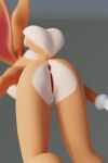  2:3 anthro anus butt female genitals lola_bunny looney_tunes pussy solo warner_brothers 