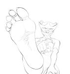  2021 5_toes angry anthro bandanna claws digit_ring feet felid female foot_focus gesture hi_res humanoid_feet jewelry kerchief looking_at_viewer mammal mask monochrome ms._rene&eacute;_l&#039;noire pantherine pointing pointing_at_viewer ring sketch soles solo staerk toe_claws toe_ring toes 