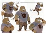  2021 angry anthro bottomwear brown_body brown_fur canid canine canis clothing domestic_dog english_text fur hi_res humanoid_hands male mammal pants pbnjr014 shirt solo text topwear 