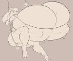  absurd_res anthro big_breasts breasts cleavage clothed clothing female hi_res huge_breasts hyper hyper_breasts jaeh lagomorph leporid lola_bunny looney_tunes mammal monochrome nipple_outline rabbit simple_background solo thick_thighs warner_brothers 