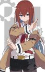  1girl absurdres highres long_hair looking_at_viewer makise_kurisu rauto red_hair solo steins;gate 