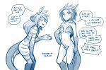  2021 adrakist alternate_species ambiguous_gender animal_humanoid anthro blue_and_white breasts casual_nudity clothed clothing conditional_dnp dragon dragon_humanoid dragongirl_wrinry duo_focus english_text eyes_closed featureless_breasts felid female feral flora_(twokinds) fur group hi_res horn humanoid hybrid living_clothing mammal membrane_(anatomy) membranous_wings monochrome nude open_mouth open_smile pantherine simple_background sivil sketch skimpy smile striped_body striped_fur stripes text tiger tom_fischbach twokinds webcomic white_background wings 