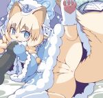  :&lt; anthro anus bed blue_eyes braided_hair breath claws clothed clothing coat cream_hair crepix disembodied_penis erection eyebrow_through_hair eyebrows fairy_tail-rochka female fur furniture genitals gloves hair handwear headdress holding_penis kemono konami long_coat lying male mammal marten mustelid musteline no_underwear on_bed on_side paws penis pigtails presenting presenting_pussy princess pussy raised_leg ribbons royalty sable_(marten) semi-anthro solo sparkling_eyes tail_bow tail_ribbon tan_body tan_fur topwear translucent translucent_hair yu-gi-oh 