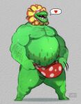  &lt;3 2021 absurd_res anthro arm_hair belly big_bulge bodily_fluids body_hair bouncing_bulge bulge chest_hair clothing drooling elemental_creature flora_fauna flower flufflecraft green_body grey_background hi_res lips male mario_bros motion_lines musclegut muscular muscular_anthro muscular_male navel nintendo nipples open_mouth open_smile petey_piranha piranha_plant plant saliva saliva_string simple_background smile solo spots spotted_body standing thick_lips thick_thighs underwear video_games 