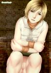  1girl blonde_hair female greenhand heather heather_mason no_panties pussy short_hair silent_hill silent_hill_3 solo uncensored upskirt 