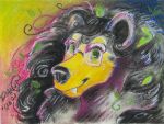  danji-isthmus english_text mammal moonbear pastels portrait tagme text ursid 