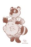  abdominal_bulge after_vore animal_crossing anthro belly big_belly canid canine cownugget duo hi_res male mammal nintendo oral_vore raccoon_dog same_size_vore tanuki text tom_nook_(animal_crossing) url video_games vore 