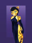  absurd_res anthro anthrofied armwear astraldog bite biting_lip cheetah clothing disney dress elbow_gloves felid feline female fuli gloves gradient_background hair handbag handwear hi_res looking_at_viewer mammal pantherine purse simple_background slit_dress solo spots the_lion_guard the_lion_king 