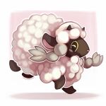  1:1 better_version_at_source bovid caprine female fur gaming mammal nintendo pok&eacute;mon pok&eacute;mon_(species) pose sheep simple_background solo splatterparrot video_games wool_(fur) wooloo 