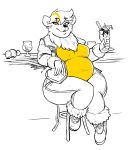  anthro female hi_res mammal overweight overweight_anthro overweight_female polar_bear siebedraws solo ursid ursine 