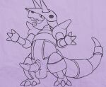  aggron balls genitals hi_res horn male nintendo penis pok&eacute;mon pok&eacute;mon_(species) sarek_aran_desian solo video_games 