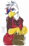  accipitrid accipitriform anthro avian bald bell bird cherry dessert eagle female flag food fruit hi_res liberty pie plant solo thehuntingwolf united_states_of_america us 