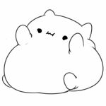  1:1 2_frame_animation ambiguous_gender animated bongo_cat domestic_cat english_text felid feline felis feral hi_res mammal meme obese onomatopoeia overweight short_playtime simple_background solo sound_effects text unknown_artist white_background 
