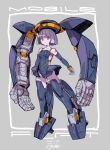  1girl bangs blunt_bangs blunt_ends boots breasts dated elbow_gloves eyebrows_visible_through_hair flat_(mobile_suit) floating gloves grey_gloves grey_hair gundam highres leotard mecha_musume michi_kuso open_hands personification red_eyes short_hair small_breasts thigh_boots thighhighs turn_a_gundam v-shaped_eyebrows 