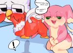  ! anal audino autohandjob avian batruse blush bodily_fluids delibird dialogue dirty_talk drooling duo english_text eyewear foreskin genitals glasses hi_res inviting looking_at_viewer lytte_(audino) male male/male masturbation nintendo oral penile penile_masturbation penis pok&eacute;mon pok&eacute;mon_(species) public_exposure rimming saliva saliva_on_face sex skye_(delibird) spread_legs spreading story story_in_description talking_to_viewer tapering_penis teasing text uncut video_games 