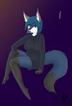  absurd_res anthro canid canine female fox freckles grey_ears hi_res laluxorroz mammal monochrome red_eyes solo sweatshirt tongue tongue_out 