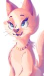  2021 black_nose blue_eyes disney domestic_cat duchess eyelashes fangs felid feline felis fur hi_res jewelry light lighting mammal open_mouth open_smile smile solo the_aristocats tohupo tongue whiskers 