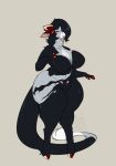  2021 absurd_res anthro big_breasts boxgoat breasts cleavage clothed clothing female hi_res mammal solo thick_thighs torn_clothing wide_hips 