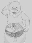  &lt;3 2021 3:4 4_fingers after_vore ambiguous_species anthro anthro_pred anthro_prey areola armpit_hair belly biped black_and_grey black_eyebrows black_nose blush bodily_fluids body_hair breasts bulge canid canine canis cheek_tuft chubby_anthro chubby_male claws crying digital_drawing_(artwork) digital_media_(artwork) domestic_dog dripping duo embarrassed eyebrows facial_tuft female female_prey fingers floppy_ears front_view fur fur_tuft grey_areola grey_background grey_nipples greyscale hair half-closed_eyes hand_behind_head hand_on_hip head_tuft hi_res internal lagomorph larger_anthro larger_male larger_pred leg_tuft leporid line_art looking_down looking_up male male_pred mammal monochrome moobs narrowed_eyes neck_tuft nipples nude oral_vore organs partially_submerged portrait rabbit saliva saliva_drip short_hair side_view signature simple_background sitting size_difference sketch slightly_chubby small_ears smaller_anthro smaller_female smaller_prey soft_vore standing stomach stomach_acid sugarygulp sweat tears text three-quarter_portrait three-quarter_view tongue tongue_out tuft unfinished unwilling_vore ursid vore wet white_text wide_eyed 