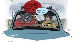  adastra adastra_(series) amicus_(adastra) canid canine canis cape car clothing dialogue driving duo echo_project human male mammal marco_(adastra) ottermajor vehicle video_games visual_novel wolf 