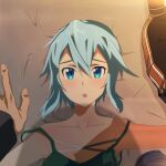  asada_shino kirito sinon sword_art_online sword_art_online_alicization sword_art_online_alicization_lycoris tagme 