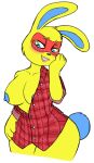  alpha_channel animal_crossing anthro clothed clothing female lagomorph leporid lips mammal mira_(animal_crossing) nintendo pajamas rabbit sibling sister slightly_chubby solo undressing video_games 