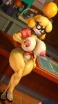  3d_(artwork) 4k 9:16 absurd_res animal_crossing animal_humanoid anthro big_breasts brandi breasts canid canid_humanoid canine canine_humanoid canis clothed clothing digital_media_(artwork) dog_humanoid domestic_dog eyewear female genitals glasses hair hi_res humanoid isabelle_(animal_crossing) looking_at_viewer mammal mammal_humanoid nintendo nipples open_clothing open_shirt open_topwear partially_clothed pussy shih_tzu shirt smile solo source_filmmaker topwear toy_dog video_games 