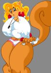  absurd_res anthro breasts clothing female hair hi_res kskillz mammal panties rodent sciurid shirt solo sweetcorn topwear underwear whistle 