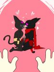  &lt;3 3:4 anthro balls black_body black_fur cape cartoon_network clothing domestic_cat duo erection eroborus fan_character felid feline felis flowing_eyes frottage fur genitals hi_res hypnosis kissing male male/male mammal mao_mao:_heroes_of_pure_heart mind_control purple_eyes red_clothing sex sheriff_mao_mao_mao tongue 