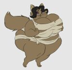  absurd_res anthro big_breasts breasts domestic_cat felid feline felis female hair hi_res lips mammal mellowhen morbidly_obese obese overweight solo wide_hips 
