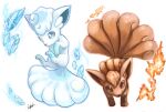  alolan_form alolan_vulpix animal_focus artist_name bangs blue_hair blue_outline blue_sclera brown_eyes brown_sclera closed_mouth colored_sclera crystal fire fox full_body gen_1_pokemon gen_7_pokemon head_tilt highres ice ikei jpeg_artifacts looking_at_viewer multiple_tails no_humans orange_outline outline pokemon pokemon_(creature) red_hair short_hair signature simple_background symbol_commentary tail vulpix white_background white_eyes 