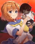  blood higurashi_no_naku_koro_ni kabu_(niniko2ko) ryuuguu_rena seifuku tagme 