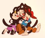  2021 3_toes 4_fingers animaniacs animaniacs_(2020) anthro clothed clothing digital_media_(artwork) dot_warner feet female fingers hi_res hulu inkblot male mammal open_mouth plaguedogs123 smile teeth toes tongue trio wakko_warner warner_brothers yakko_warner 