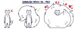  &lt;3 ambiguous_gender anthro big_tail black_and_white chart check_mark chest_tuft comparison_chart fluffy fluffy_tail fur hi_res humor hyper_tail long_tail monochrome nicopossum patreon short_legs short_tail simple_background smile solo standing text tuft url watermark white_background white_body white_fur 