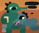  2020 absurd_res alcohol alligator alligatorid balls bea_santello beer beverage beverage_can bunnybara butt crocodilian daughter dialogue duo english_text father father_and_child father_and_daughter female furniture genitals green_body hi_res incest_(lore) male male/female mr_santello_(nitw) night_in_the_woods oral parent parent_and_child reptile scalie sex sitting sofa speech_bubble teeth text video_games 