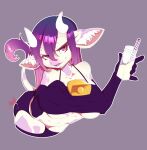  absurd_res animal_humanoid anthro bedroom_eyes bell belly big_breasts bovid bovid_humanoid bovine bovine_humanoid breasts cattle cattle_humanoid chubby_female clothed clothing female fur hair hi_res horn humanoid legwear looking_at_viewer mammal mammal_humanoid milk narrowed_eyes partially_clothed purple_body purple_eyes purple_fur purple_hair seductive shiratzu simple_background slightly_chubby smile solo stockings tail_tuft thick_thighs tuft white_body white_fur 