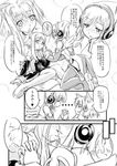  animal_ears blush boots comic doujinshi firefox fox_ears french_kiss greyscale headphones heart holding_hands kiss long_sleeves monochrome multiple_girls os-tan personification piro_(piro_r) short_hair sweatdrop thigh_boots thighhighs thunderbird translated wings yuri 