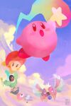  :o bluumi character_request cloud cloudy_sky commentary english_commentary highres kirby kirby_(series) kirby_super_star outdoors signature sky star_(sky) starry_sky tagme waddle_dee 
