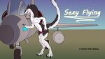  aircraft airplane anthro claws clothing female hi_res jet panties pinup pose sergal solo suggestive_pose underwear 