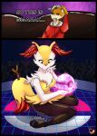  anthro black_body black_fur black_sclera blue_eyes braixen breasts chest_tuft clothed clothing dialogue duo dylanthashark dynamax_pokemon english_text female fish fur hair hi_res inner_ear_fluff larger_female looking_down looking_up macro marine nintendo nude pok&eacute;ball pok&eacute;mon pok&eacute;mon_(species) pok&eacute;mon_trainer red_body red_eyes red_fur shark size_difference smaller_female stadium stick teeth text tuft video_games white_body white_fur yellow_body yellow_fur 