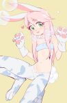  &lt;3 2019 absurd_res animal_humanoid blue_body blue_fur blush breasts bubble carrot clothed clothing digital_media_(artwork) eds female food fur gloves green_eyes hair handwear hi_res humanoid imnoteds lagomorph lagomorph_humanoid leporid leporid_humanoid mammal mammal_humanoid multicolored_body multicolored_fur open_mouth paws plant rabbit_humanoid simple_background small_breasts smile solo usawa_fuwakaru vegetable white_background white_body white_fur 