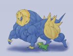  2020 ambiguous_gender big_muscles duo electrike eyes_closed feral huge_muscles hyper hyper_muscles manectric muscular nintendo open_mouth pok&eacute;mon pok&eacute;mon_(species) size_difference smile sonicgamer video_games walking 