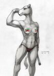  abs anthro camel camelid clothed clothing ecmajor female flag flexing iranian iranian_flag mammal muscular muscular_female paint panties pipe solo tail_tuft topless tuft underwear 