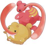  absurdres alternate_color black_eyes commentary_request gen_4_pokemon highres lickilicky no_humans open_mouth ouran pokemon pokemon_(creature) shiny_pokemon smile tongue tongue_out white_background 