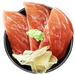  bowl fish food food_focus lowres meat no_humans original realistic sashimi seafood simple_background still_life sudou_noboru wasabi white_background 