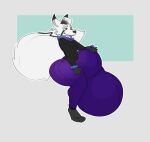  2020 3_toes 4_fingers anthro balls big_balls big_bulge big_penis bottomwear bulge canid canine clothing drew_(foxycapslock) feet fingers fox fur genitals hand_on_genitalia huge_balls huge_bulge huge_penis hyper hyper_balls hyper_bulge hyper_genitalia hyper_penis male mammal mutlicolored_hair pants penis shirt smile solo starrfluff toes topwear white_body white_fur 