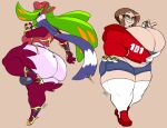  beauty_mark big_breasts big_butt breasts bulge butt cleavage clothed clothing duo eyewear female glasses gynomorph huge_breasts huge_butt human hyper hyper_breasts intersex jinti_(artist) mammal mea_(ultrakirby123) nintendo pok&eacute;mon pok&eacute;mon_(species) thick_thighs thong tsareena underwear video_games 