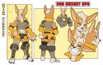  2021 abs absurd_res anthro armor canid canine canis ceehaz clothing dog_knight_rpg domestic_dog female gauntlets gloves handwear herding_dog hi_res mammal model_sheet muscular muscular_anthro muscular_female nix_(ceehaz) pastoral_dog solo welsh_corgi 