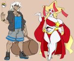  big_breasts breasts cleavage clothed clothing female huge_breasts human jinti_(artist) jirachi legendary_pok&eacute;mon male mammal nintendo pok&eacute;mon pok&eacute;mon_(species) thick_thighs video_games wide_hips 